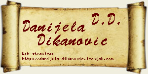 Danijela Dikanović vizit kartica